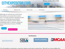 Tablet Screenshot of cityexpeditor.com